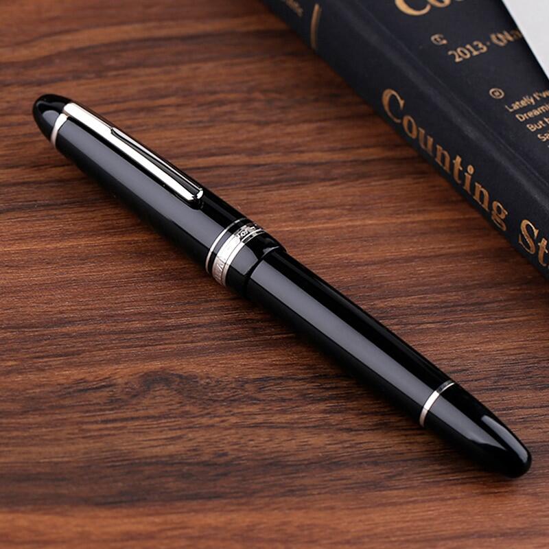 MAJOHN P136 Fountain Pen Metal Copper Piston Assembly Daming Tip Office Gift Pen For Male And Female Students