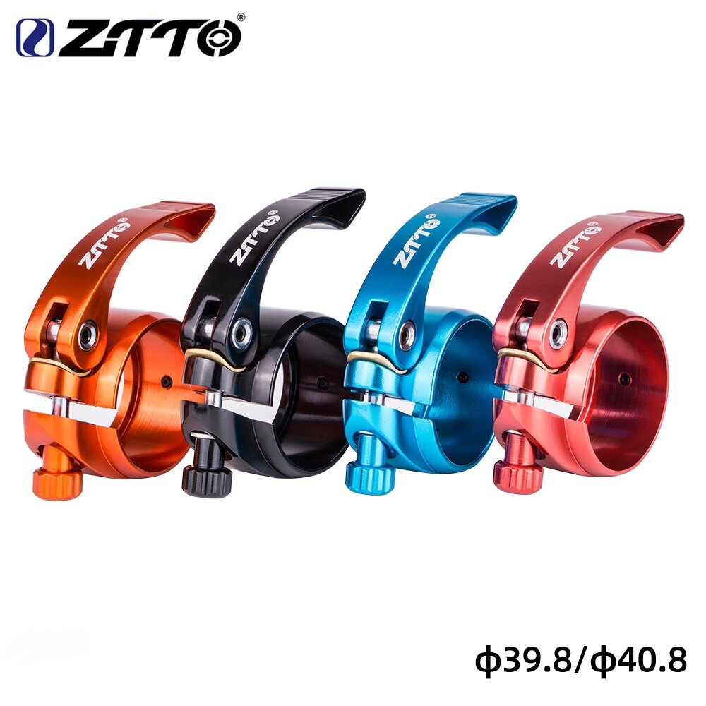 ZTTO MTB Folding Bike Quick Release SeatPost Lock Clamp Ultralight Bicycle Seat Post Mount 31.8mm 28.6 34.9 39.8 40.8