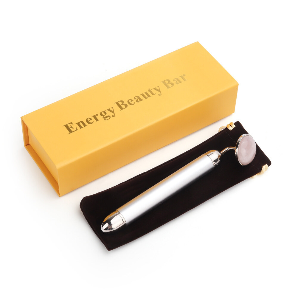 DECINIEE 1 Pcs 24k Golden Energy Beauty Bar Facial Jade Roller Jade Massage Roller Face Lifting Anti Aging Tighten Skin Care Tools