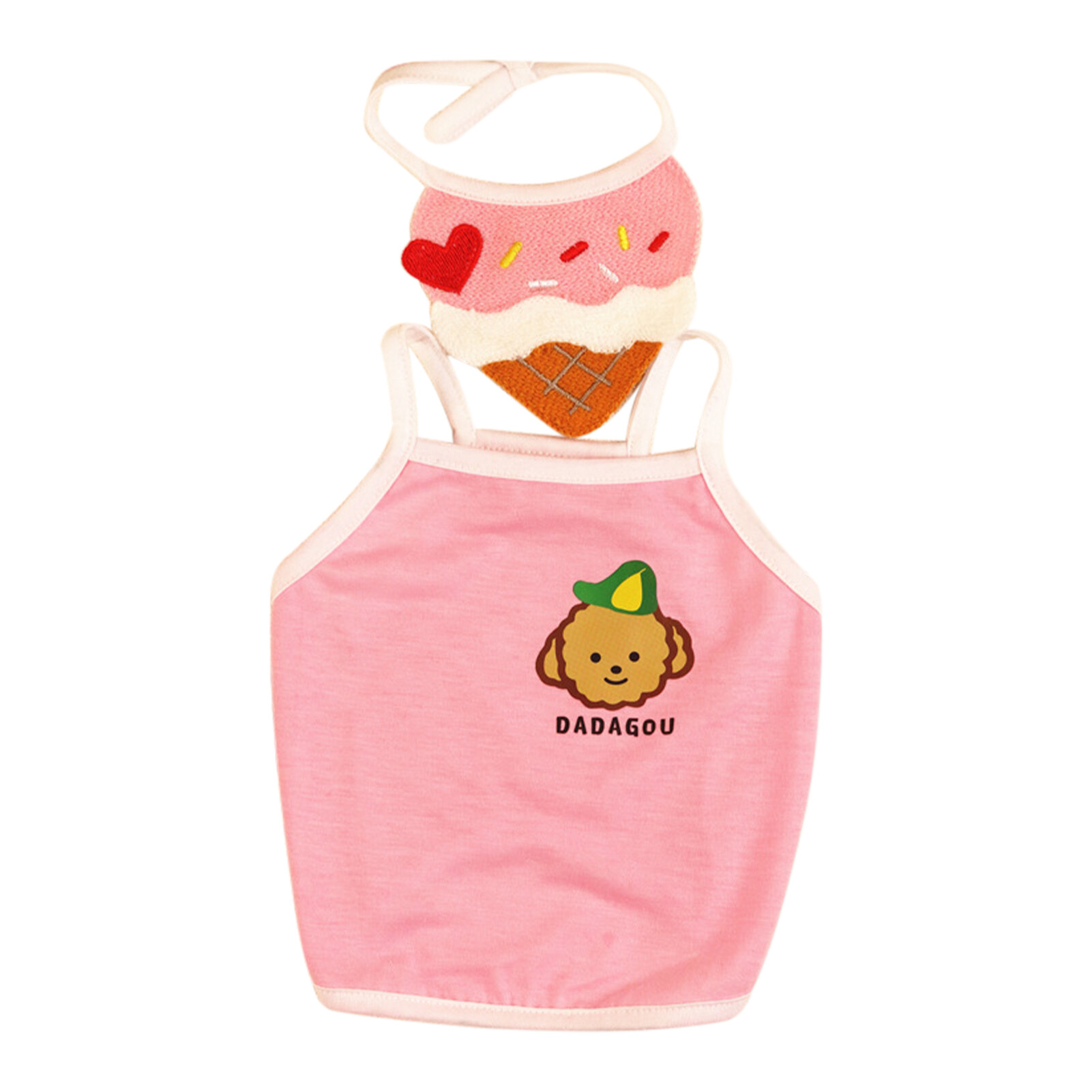 DADAGOU 2Pcs/Set Pet Vest Multifunctional Delicate Cotton Pet Summer Clothes Vest for Daily Life Pet Clothes Multifunctional