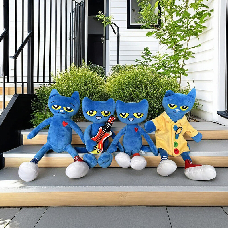 1pcs 28-36cm Pete The Cat Plush Toy Animation Cartoon Character