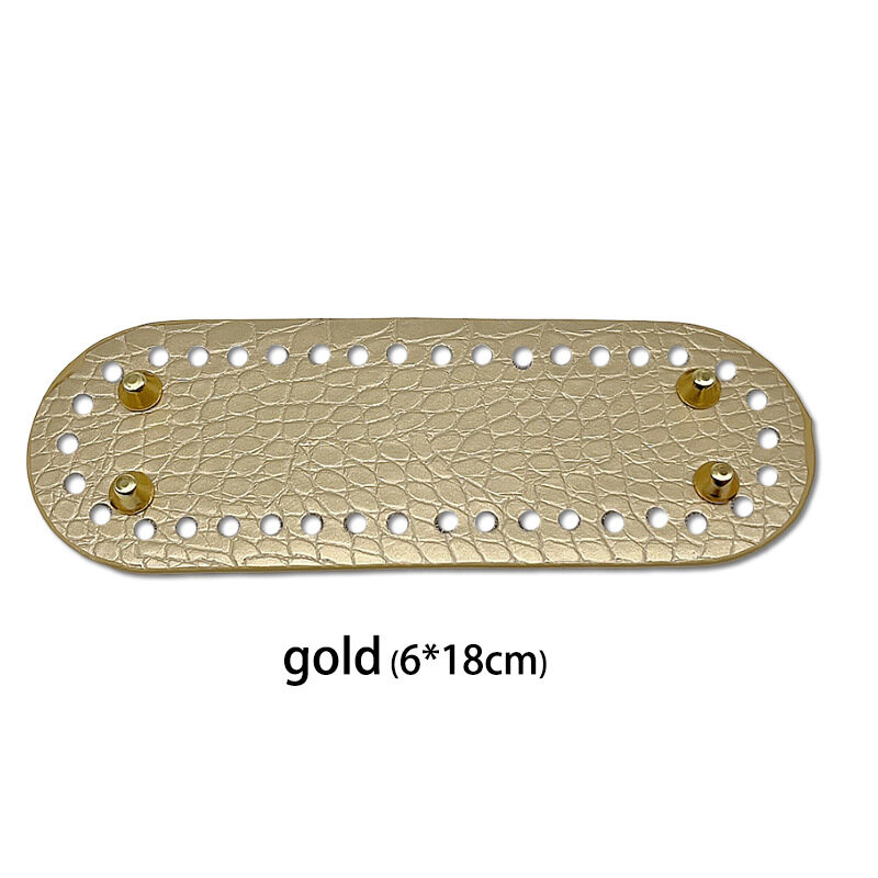 High Grade Leather High Quality Leather Bag Base Woven Bag Accessories Hyunya Bag Bottom Crocodile Skin Bottom