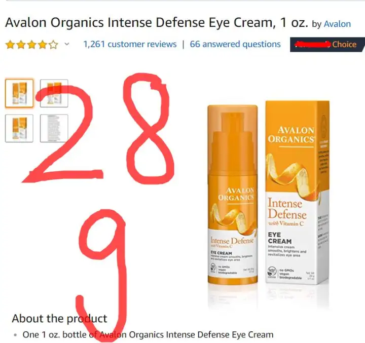 avalon organics vitamin c eye cream