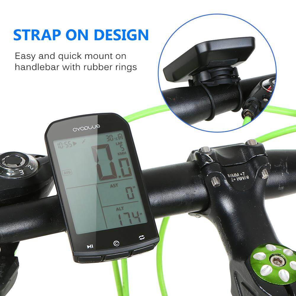 Smart GPS Cycling Computer BT 4.0 ANT+ Bike Wireless Computer Digital Speedometer Backlight IPX6 Accurate Bike Computer
