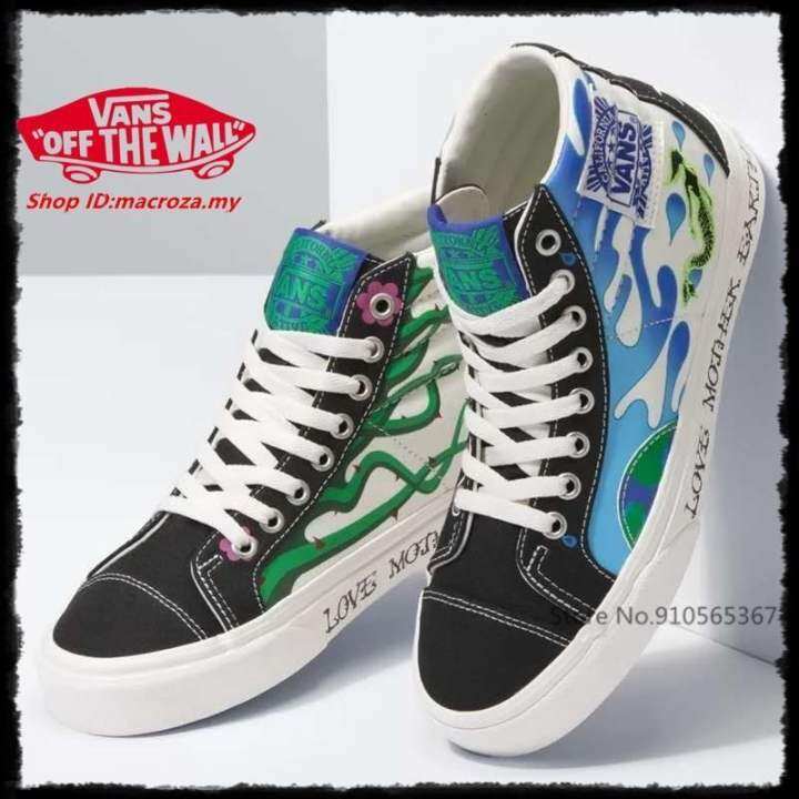 vans high tops colorful