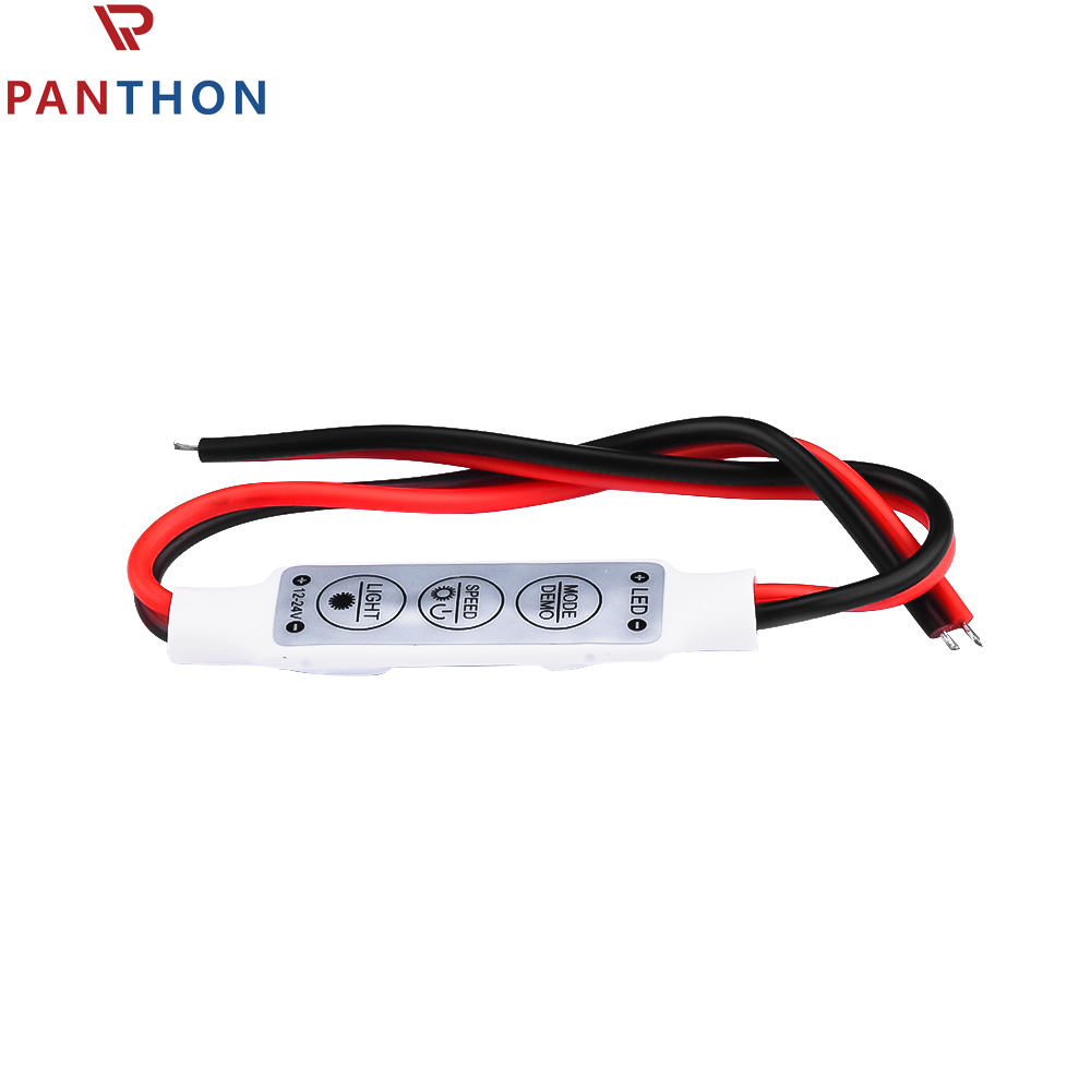 Panthon mini 12V dải đèn LED Bộ điều khiển làm mờ với 3528 5050 chuyển đổi