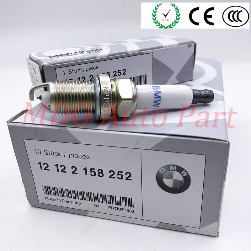 12122158252 IZFR6H11 FR7KPP332 (4 Cái) Bugi Iridium Cho BMW E53 E60 E63 E64 E65 E66 E87 120i N46 12 12 2 158 252