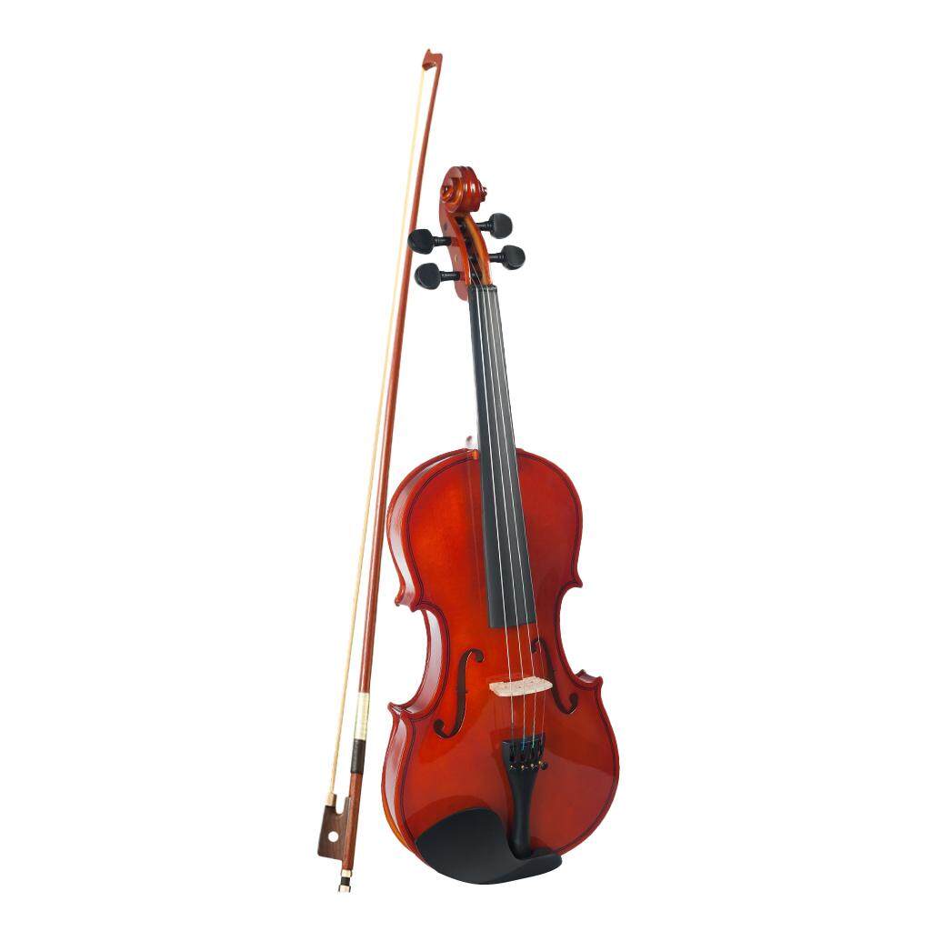 kowaku Acoustic Violin 1/4 Size Violin Fiddle with Bow Case Brown