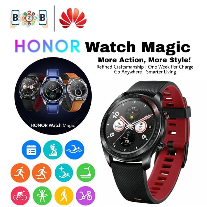 honor watch magic tls b19 lava black