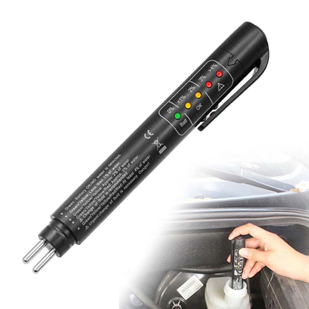 1PC 5ชุดสัญญาณไฟLEDสำหรับDOT3/DOT4/DOT5.1น้ำมันน้ำการตรวจจับรถจอดิจิตอลทดสอบรถเครื่องวิเคราะห์เบรคที่ทดสอบของเหลวเบรคตัวทดสอบของเหลวน้ำมันตรวจสอบคุณภาพปากกา