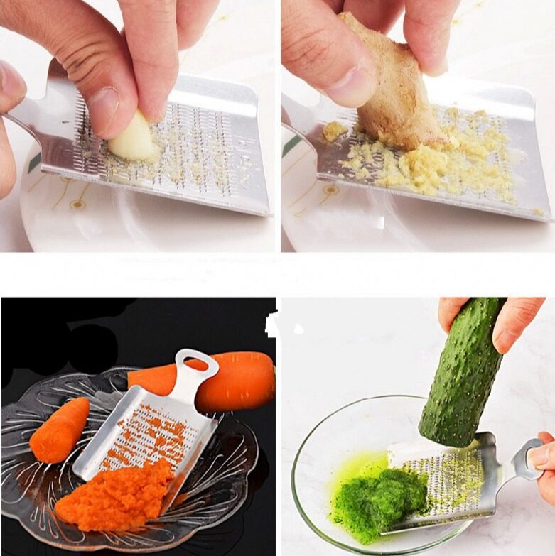 【Varitystore】Stainless Steel Ginger Grinder Garlic Grinder Household Grinding and Grinding