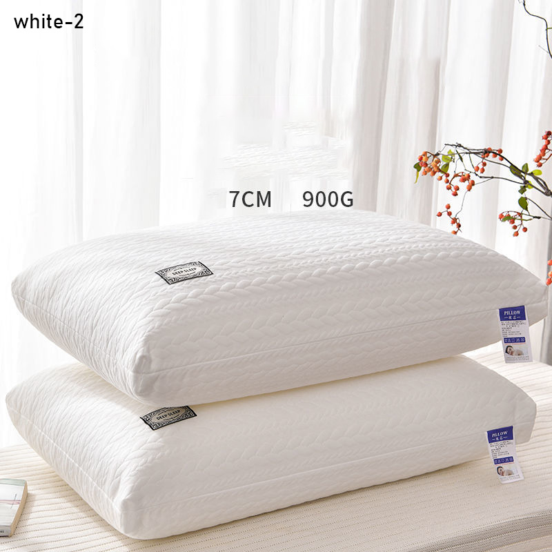 XMDS Feather pillow core set, one pair of cervical pillows, dormitory single and one adult neck pillow double