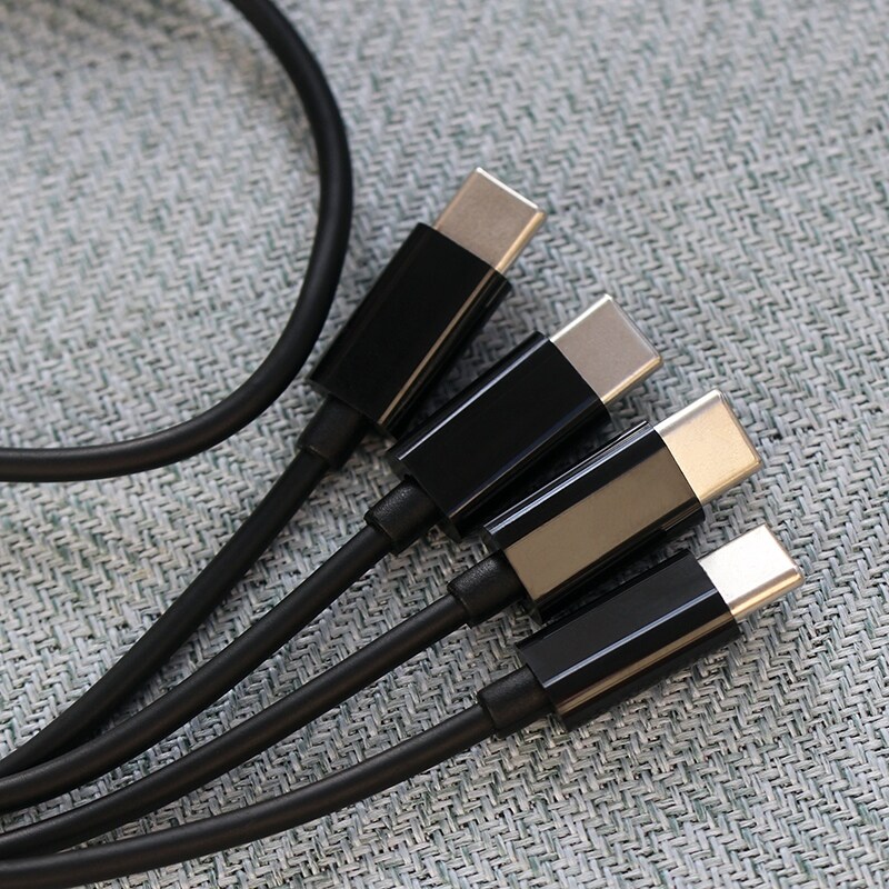 [HOT W] 0.5M 4 Port Type C USB C to USB Splitter Multiple Charging Cable For Smartphone Tablet
