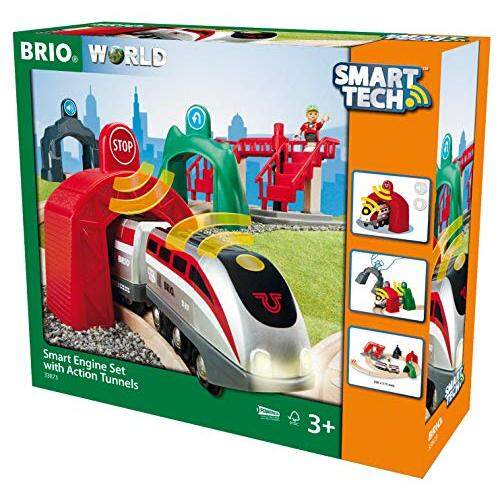 brio metro train and tunnel
