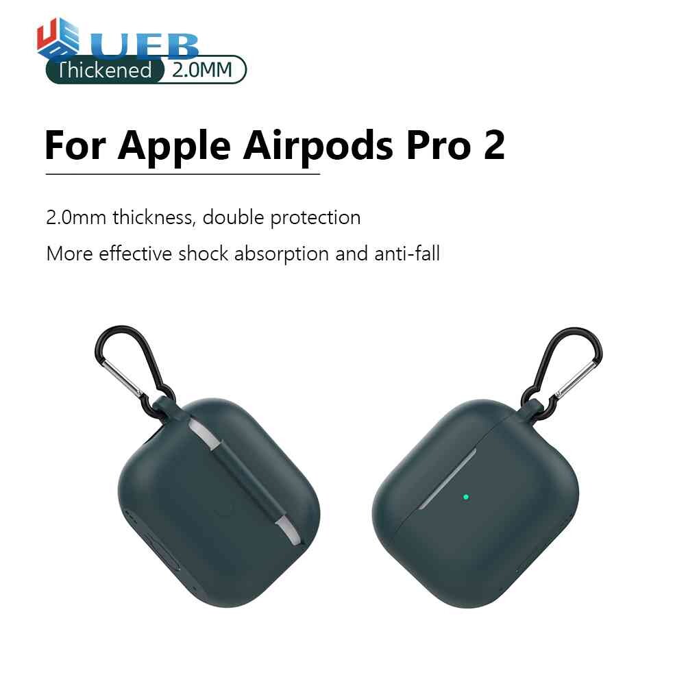 Elastic Silicone Headset Protective with Lanyard Hokk Wireless Headphone Protector Anti-lost Bluetooth-compatible Headset Case for Apple Airpods Pro 2