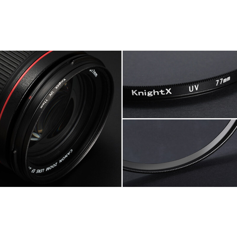 Bộ Lọc UV Máy Ảnh KnightX HD MCUV Cho Canon Eos Sony Nikon Dslr 18-135 Phụ Kiện 1300d D70 2000d...