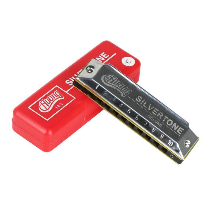 Professional Key of Bb 10 Holes Blues Harmonica Mouthorgan Copper Harmonicas with Storage Box for Beginners Students Malaysia