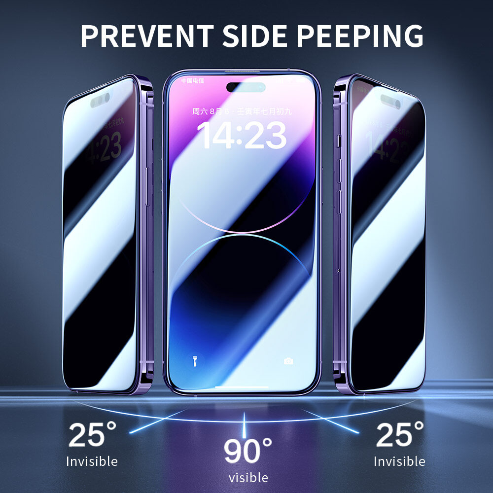 SmartDevil Corning Glass Miếng dán màn hình chống nhìn trộm Đối Với iPhone 16 Pro Max 14 Pro max iPhone 15 Pro Max 16 Plus 14 Plus 15 Plus 13 Pro max iPhone 16e che phủ toàn màn hình Tempered miếng dán film thủy tinh Chống Nhìn Trộm Chống Dấu Vân Tay
