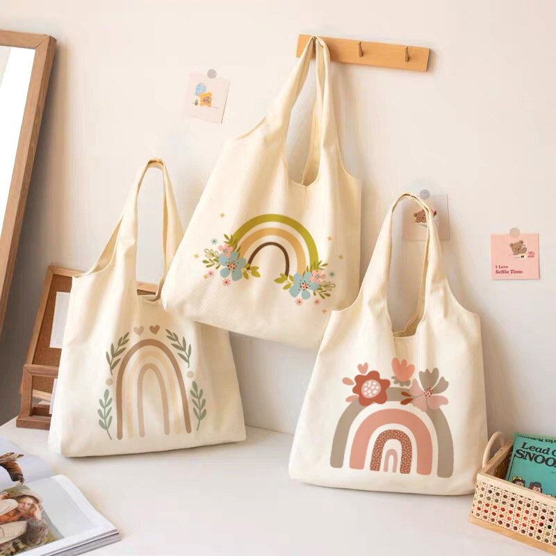 Flower best sale canvas bag