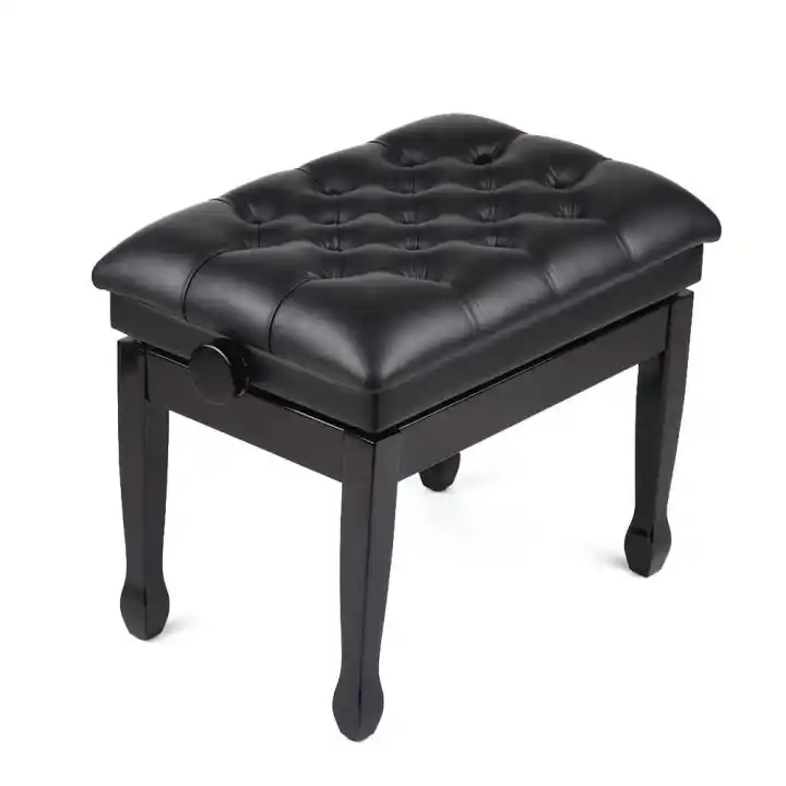 Deluxe Wooden Piano Bench Stool Comfortable Soft Cushion Padded