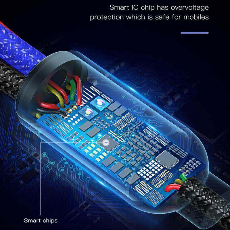 Baseus Bộ Sạc Micro Cáp USB C 3in 1 Loại USB Cho Điện Thoại Di Động Với Bộ Sạc Cáp Cho iPhone 14 13 Pro 7 8 Plus Samsung Huawei Xiaomi Dây Micro Sạc USB