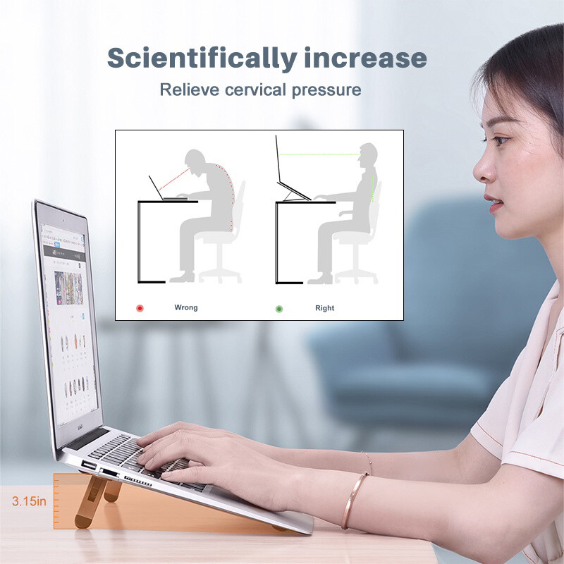 【Alien Data】 1/5PCS Điều Chỉnh Gấp Đứng Cho Máy Tính Xách Tay Máy Tính Phụ Kiện Máy Tính Bảng Đứng Mini Có Thể Gập Lại Máy Tính Xách Tay Chủ Xách Tay Làm Mát Đứng A18