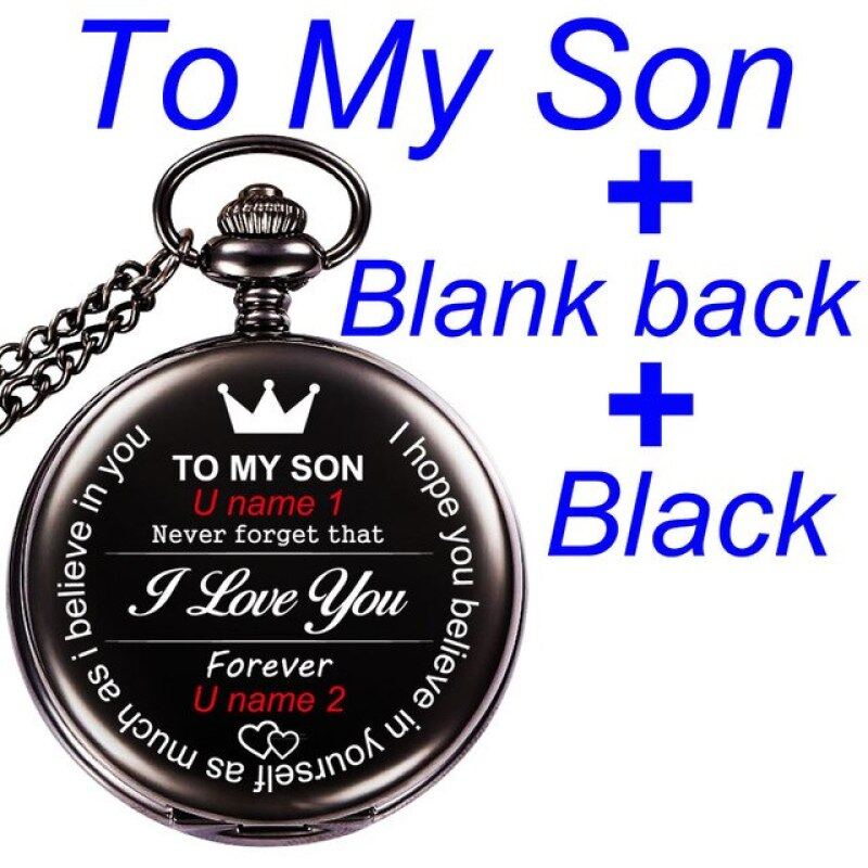 To My Son I Love You S To Son From Dad Mon Birthday S Personalized Your Names Texts Laser Engraved Pocket Watch Malaysia