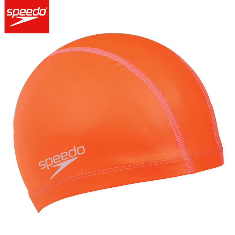 Speedo/Speedo swimming cap cloth glue double material comfortable swimming cap unisex long hair ear protection swimming cap
