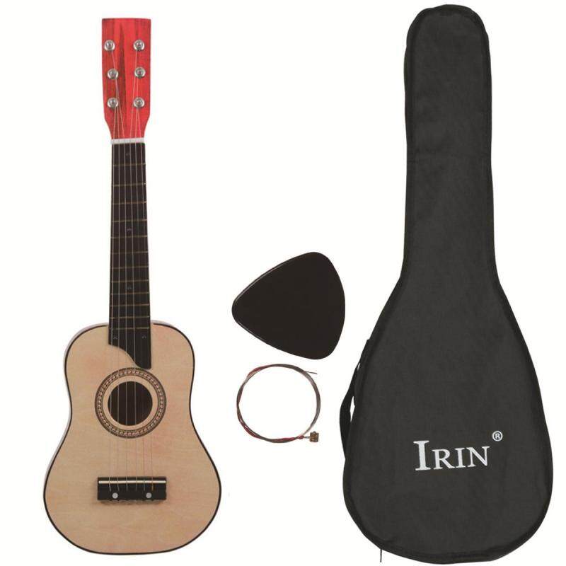 25 Inci 6 Tali Kanak-Kanak Pendidikan Gitar Mainan Kanak-Kanak Hadiah Muzik & Membawa Beg --- Merah/Kopi/Unta/Orange-Unta (Log) Malaysia