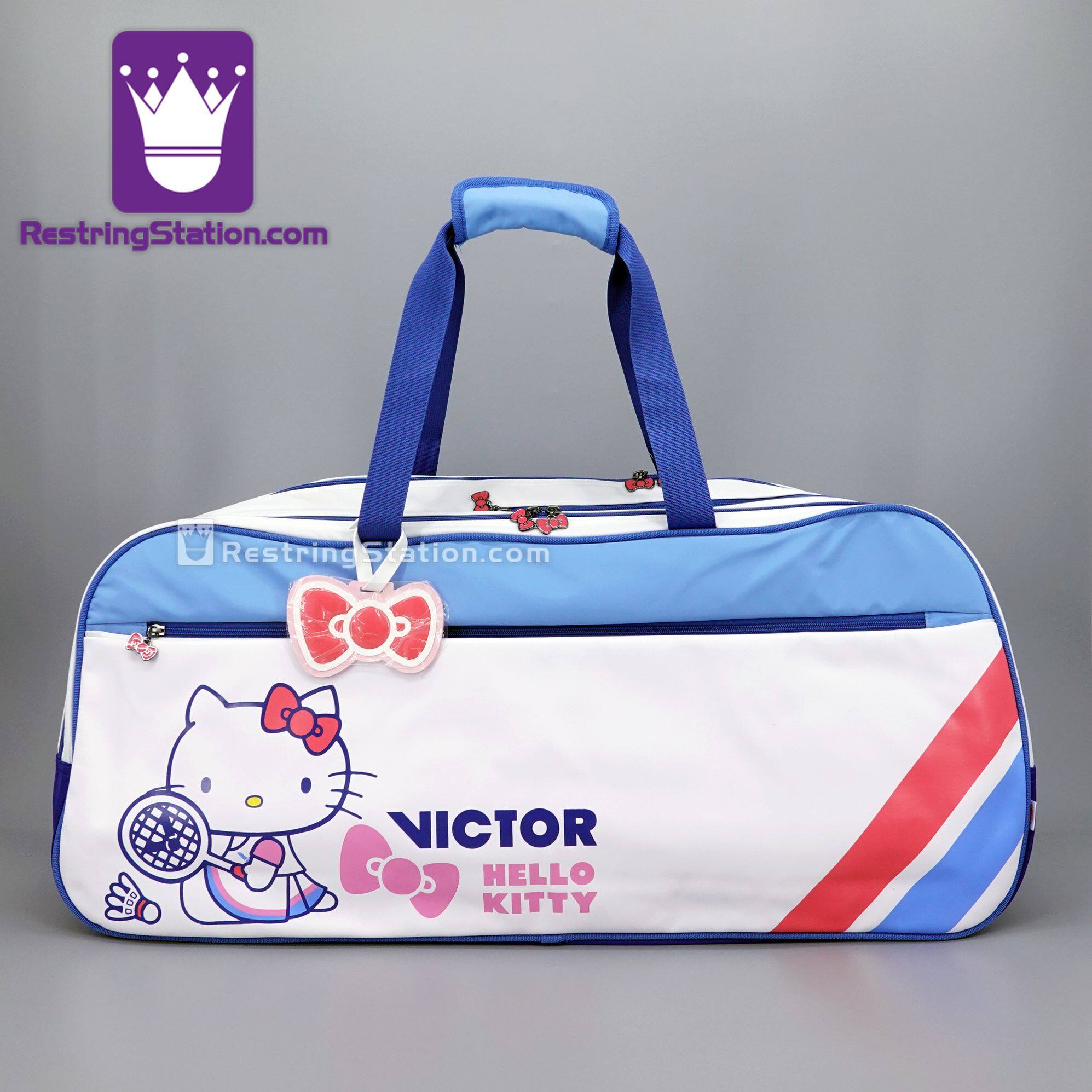 VICTOR バドミントンバッグ ピンク Victor バドミントンラケットバッグ