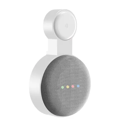 Socket Wall Mount Bracket Stand Hanger Holder for Google Nest Mini Smart Speaker