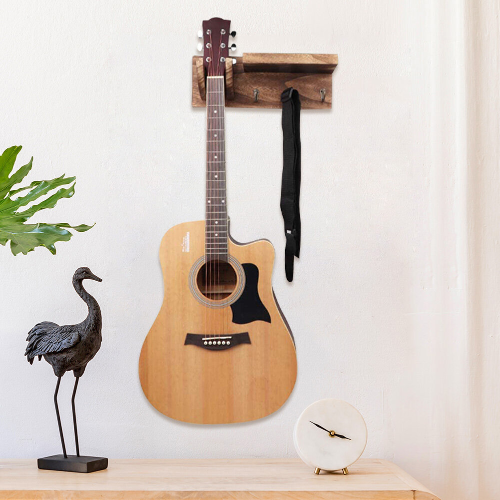 Guitar Hanger Hook Holders Wooden Wall Mount Stand Bracket Display Rack