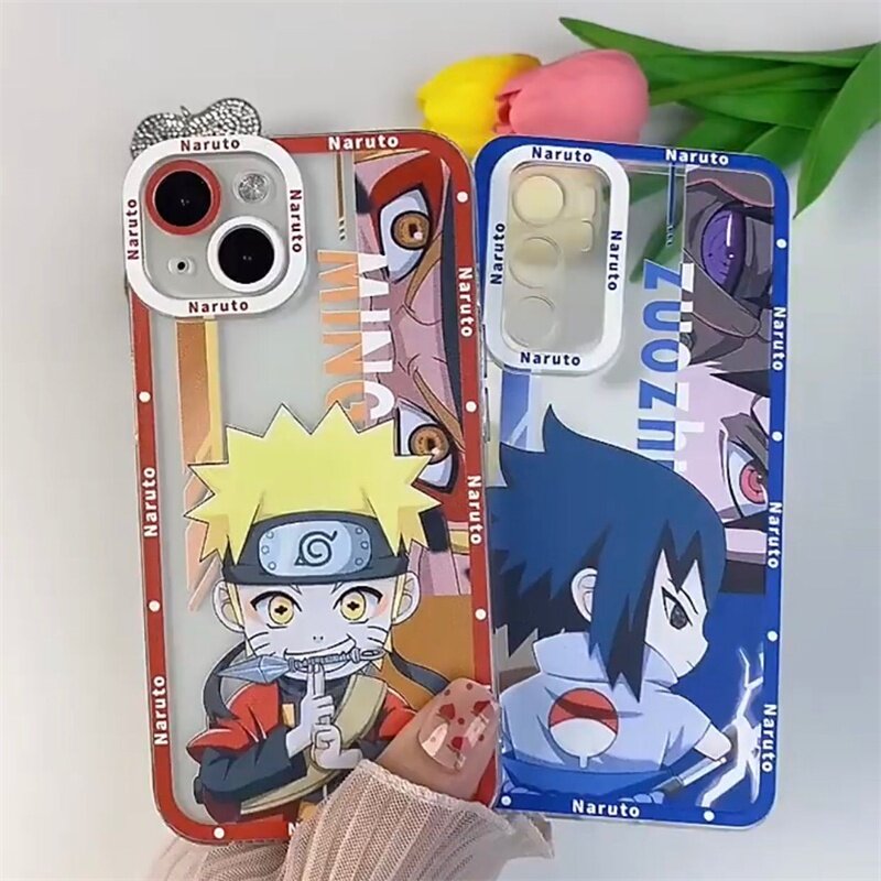 Ốp Điện Thoại Anime Nhật Bản Naruto Hoạt Hình Trong Suốt Chính Hãng Tương Thích Cho iPhone 11 12 13 14 Pro Max X Xs Max XR 6 6S 14 8 7 Plus SE 2020 2022 Ốp TPU Mềm Chống Va Đập