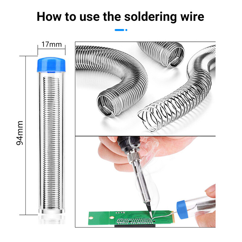 [Ready stock] KIPRUN Soldering Iron Kit Electronics 15 Pieces Set 60W Adjustable Temperature Welding Tool, 5 Soldering Tips, Desoldering Pump w/ heater, Soldering Iron Stand, Tweezers, Excellent for Home