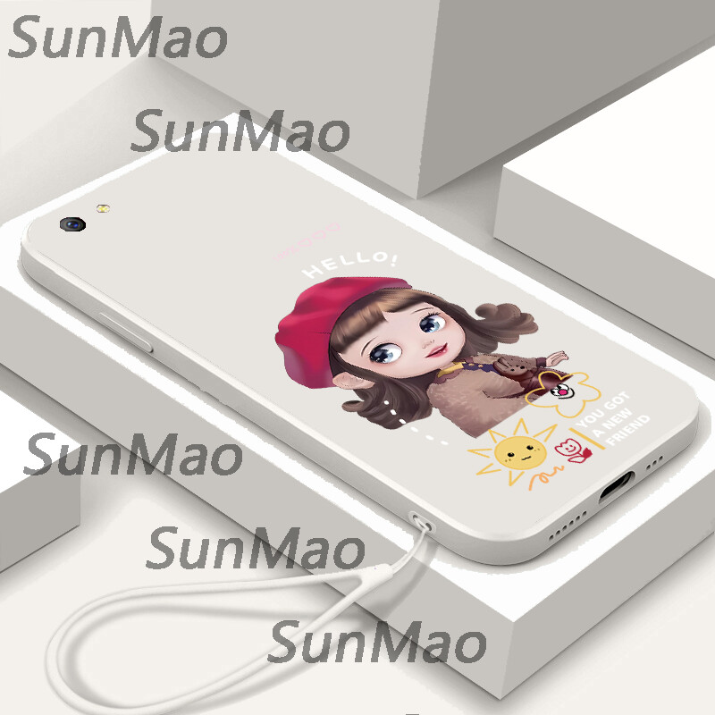For oppo a1601=f1s phone case straight edge soft shell new girls casing