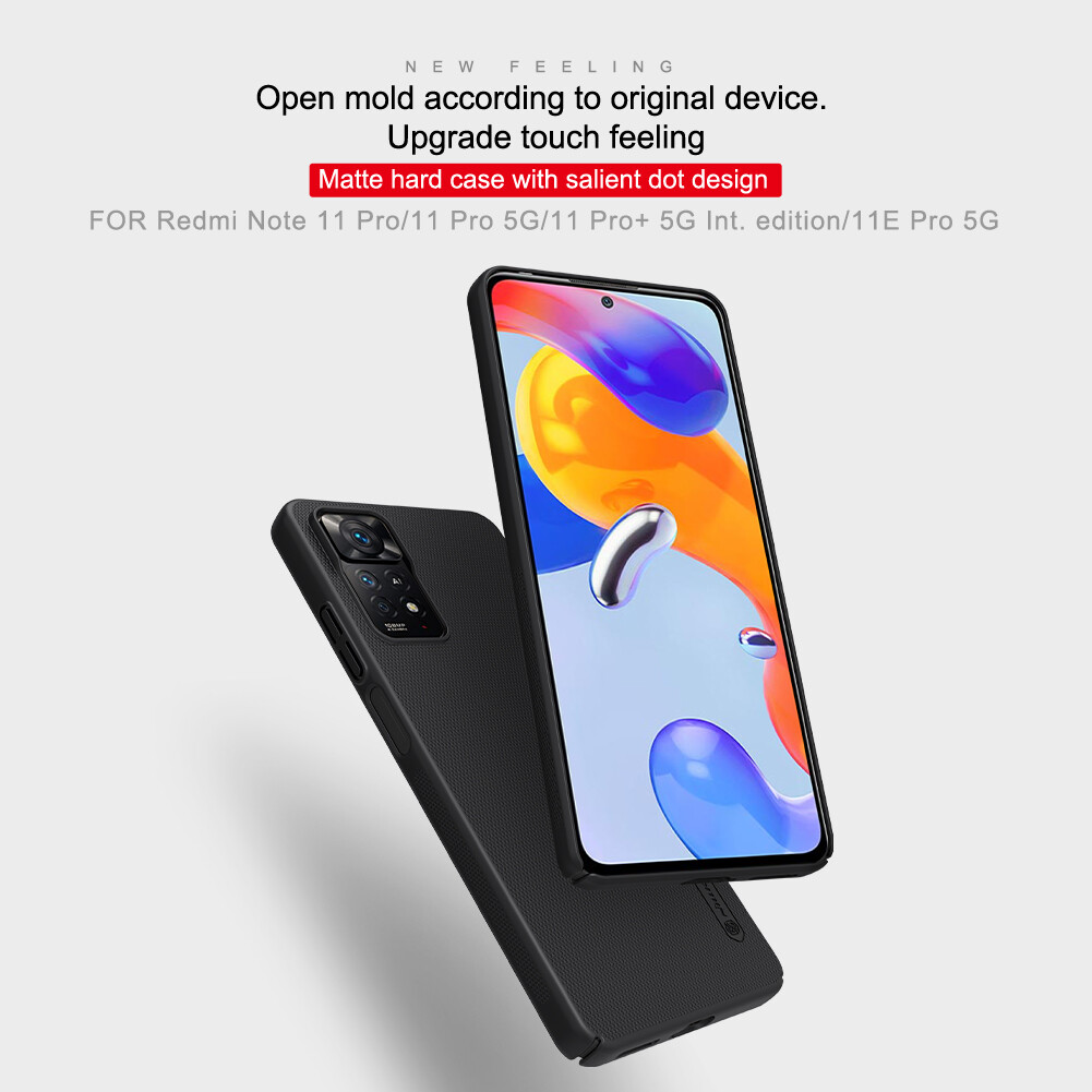 Nillkin Hard PC Case for Xiaomi Redmi Note 12 Pro 4G Note 11 Pro Note 11 Pro 5G Note 11E Pro 5G Phone Cases Luxury Frosted PC Hard Protection Back Cover