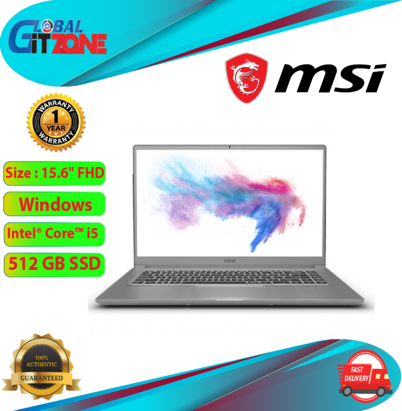 MSI Modern 15 A10M-066 15.6 FHD IPS Laptop Space Gray ( I5-10210U, 8GB, 512GB, Intel, W10 ) Malaysia