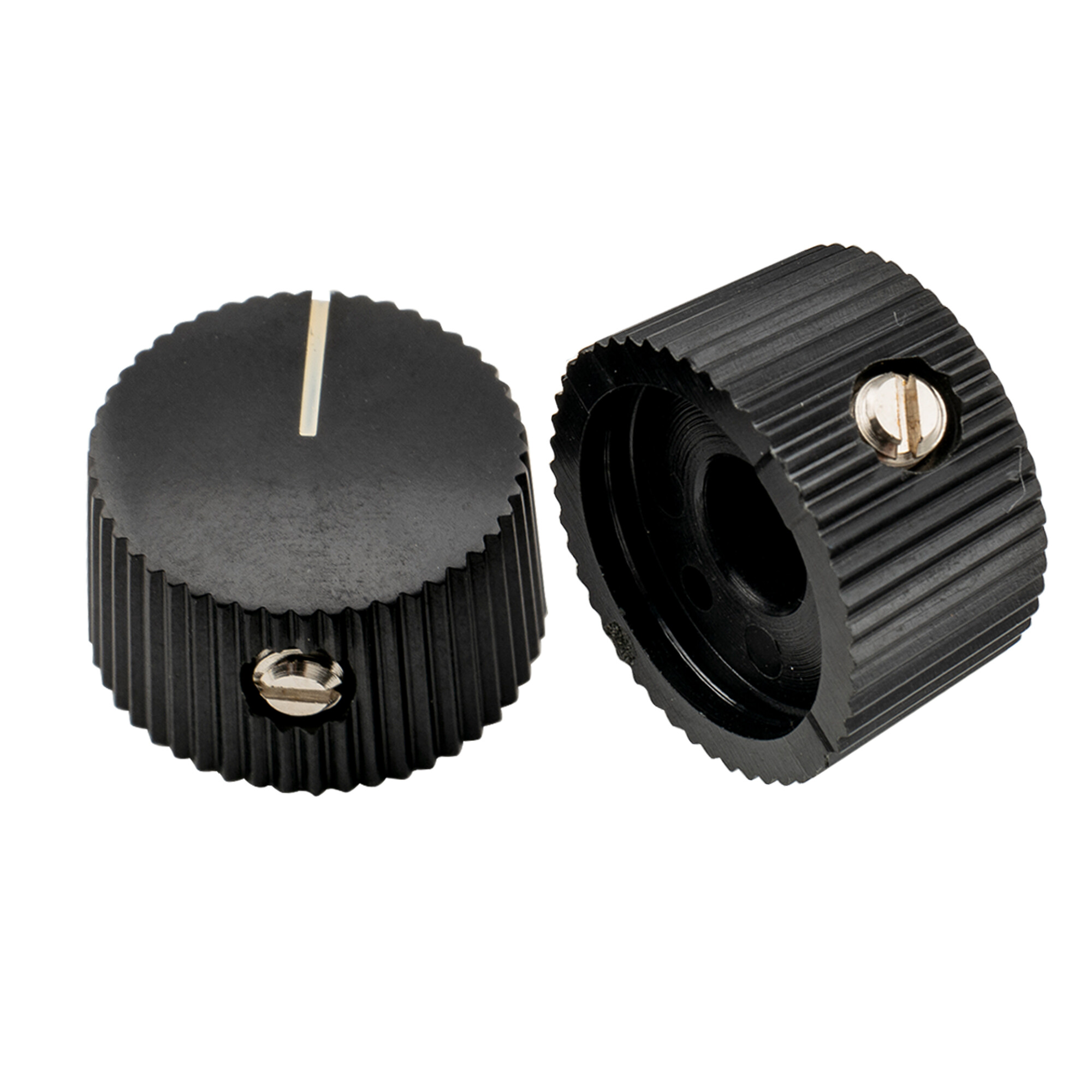 Musiclily Pro Đế Quốc 1/4 inch Nhựa cổ điển Thùng Bộ khuếch đại âm thanh Guitar núm điều khiển với bộ vít cho Fender amp phong cách phổ chậu (Bộ 6)