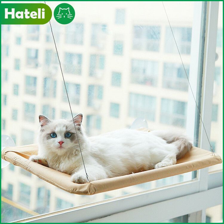 [HATELI] Cat Kennel Pet Sucker Cat Hammock Hanging Cat Window Hammock