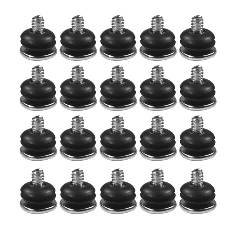 20pcs Computer Case Shockproof Screws Shockproof Screws + Shock Absorption 3.5-inch HDD Shock Absorption Screws