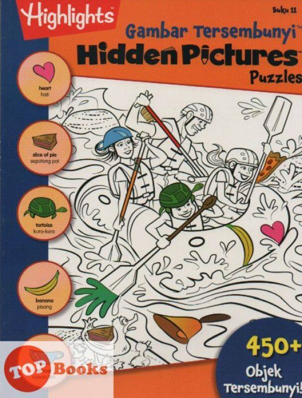 Pelangi Children-Highlights -Gambar Tersembunyi -Hidden Pictures Puzzles - Buku 11 (BM/BI) Malaysia