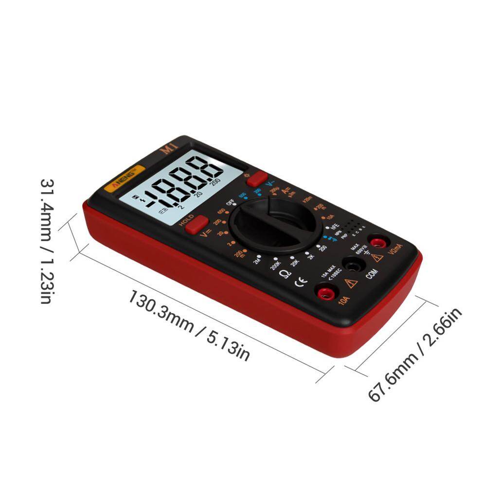 Blesiya M1 Digital Multimeter tester Auto AC/DC Ammeter Voltmeter Ohm