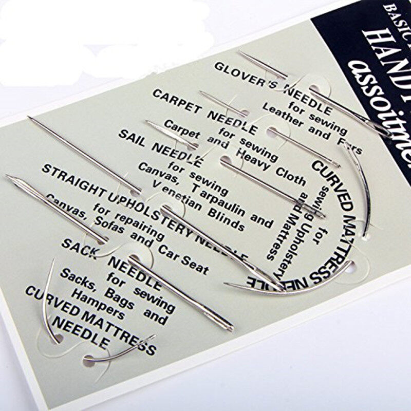 7pcs/set Carpet Leather Canvas Repair Curved Hand Sewing Needles Kit