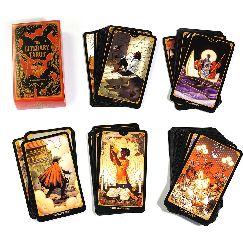 10.3*6cm The Literary Tarot Classics Edition A Tarot Deck Unlocking The Secrets of Classic Literature 78 Pcs Cards