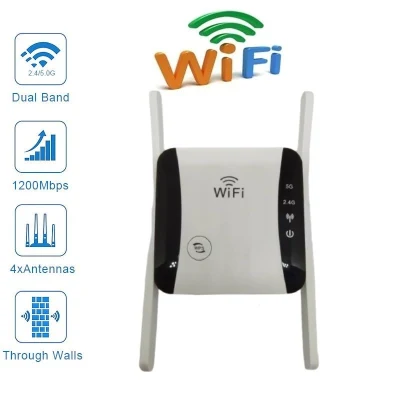 [GRAND.OPENING] 5Ghz WiFi Repeater WiFi Extender Wireless WiFi Booster Wi Fi Amplifier 2.4G 5G 1200Mbps Long Range Wi-Fi