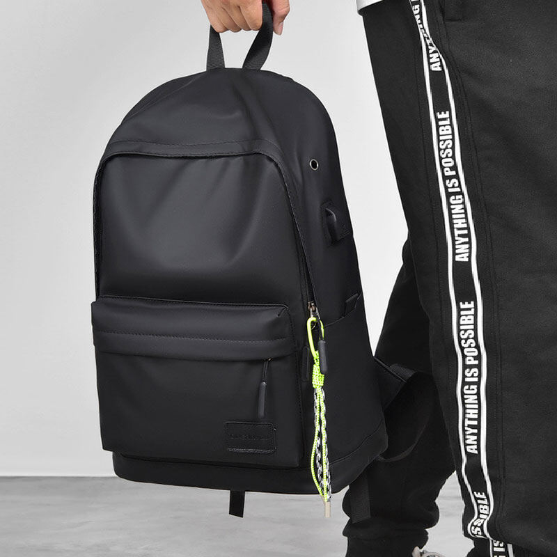 QFDI Men's backpack student schoolbag high school students backpack Korean version casual large-capacity backpack computer backpack