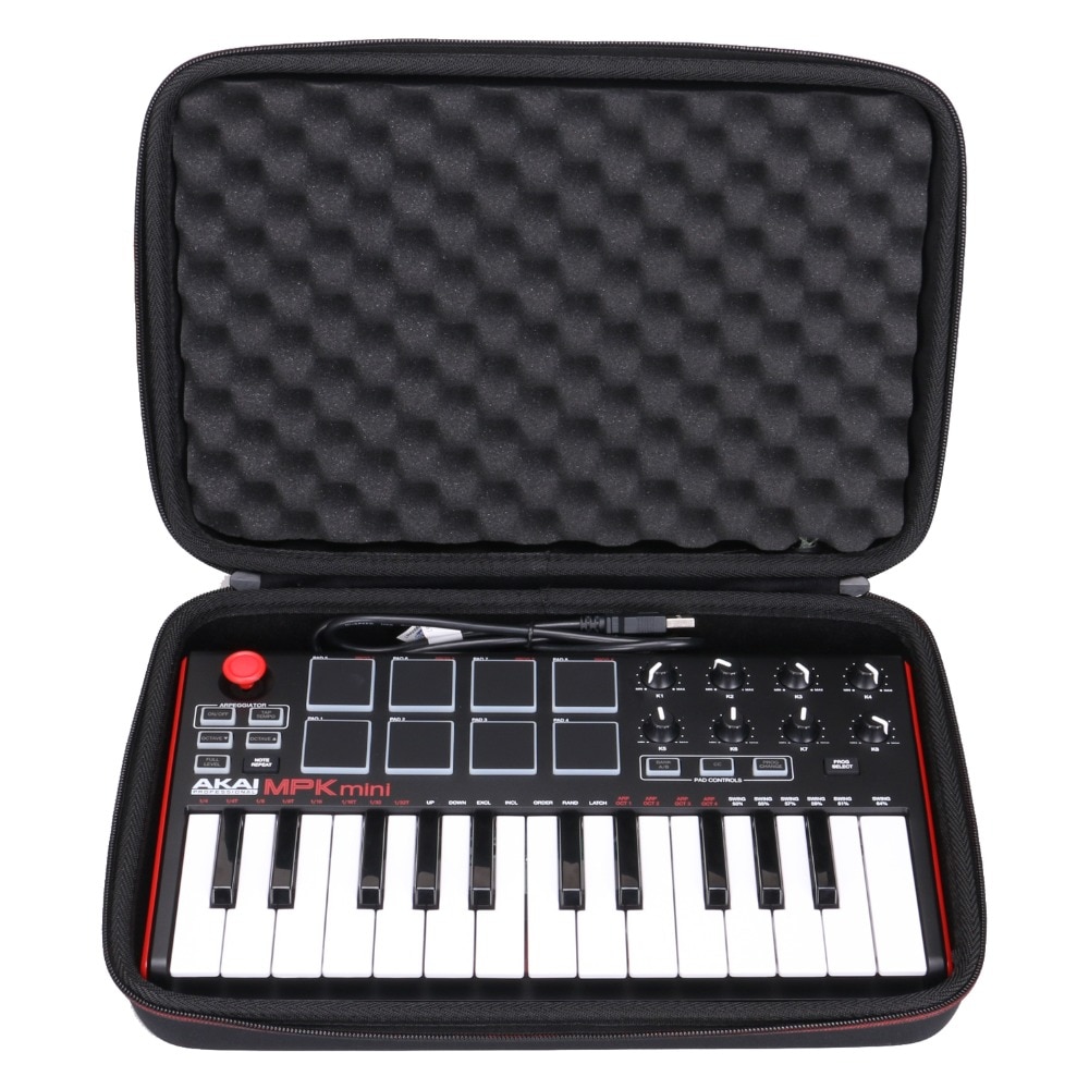 LTGEM Hard Carrying Case For Akai MPK Mini MK2/3 And MPK Mini Play MIDI Keyboard Controller Storage Bag