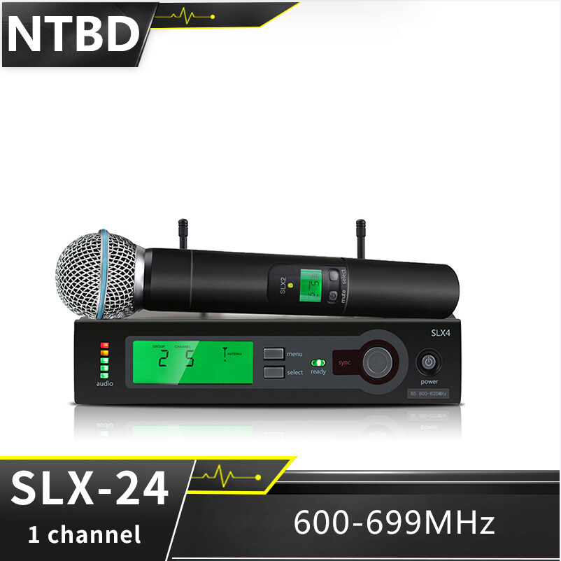 NTBD SLX24B58 UHF Wireless Microphone Dual Professional Wireless