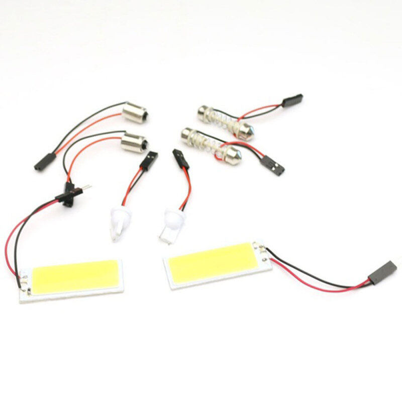 Xe Ô Tô Đèn Nội Thất 36-Bảng Điều Khiển LED LED HID BulbMap Đèn Vòm Cửa Trắng 12V