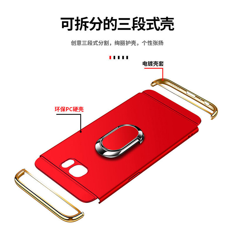 LANLIN For Samsung Galaxy Note 9 / Note 8 / Note 5 Phone Case Ultra Thin Matte Hard PC Holder Casing For Samsung Note 9 Case With Free Ring Stand Holder & String